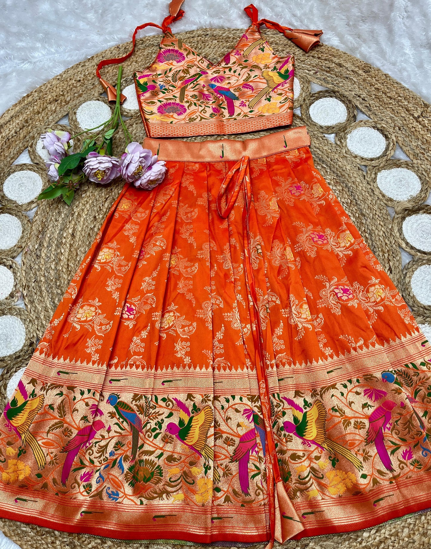 Kids paithani Lehenga sets