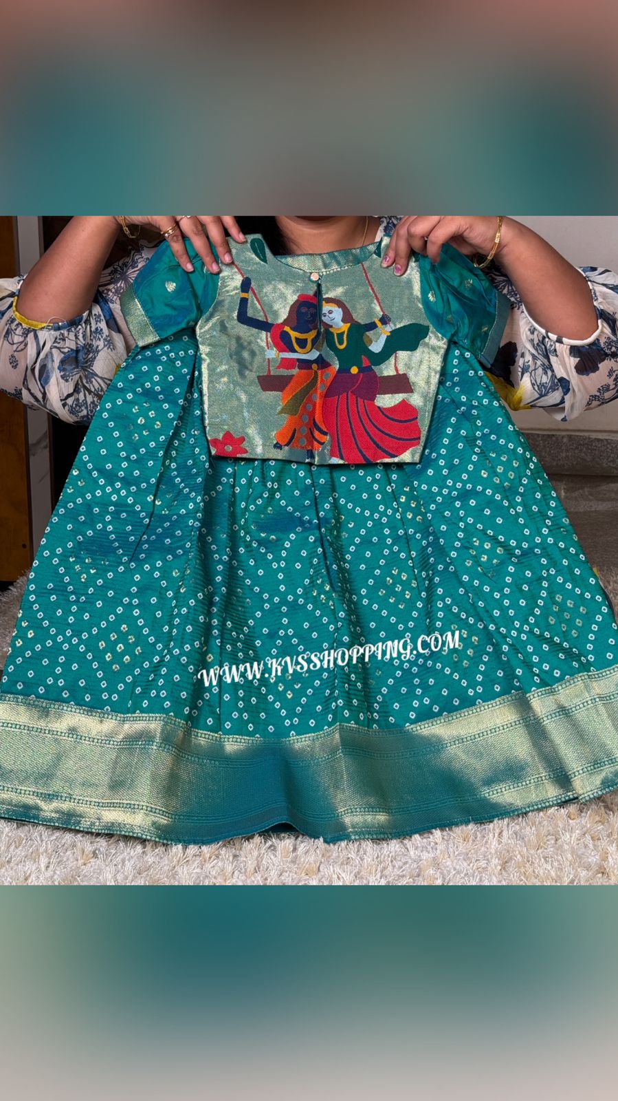 Radha Krishna Bandhini kids cute sets