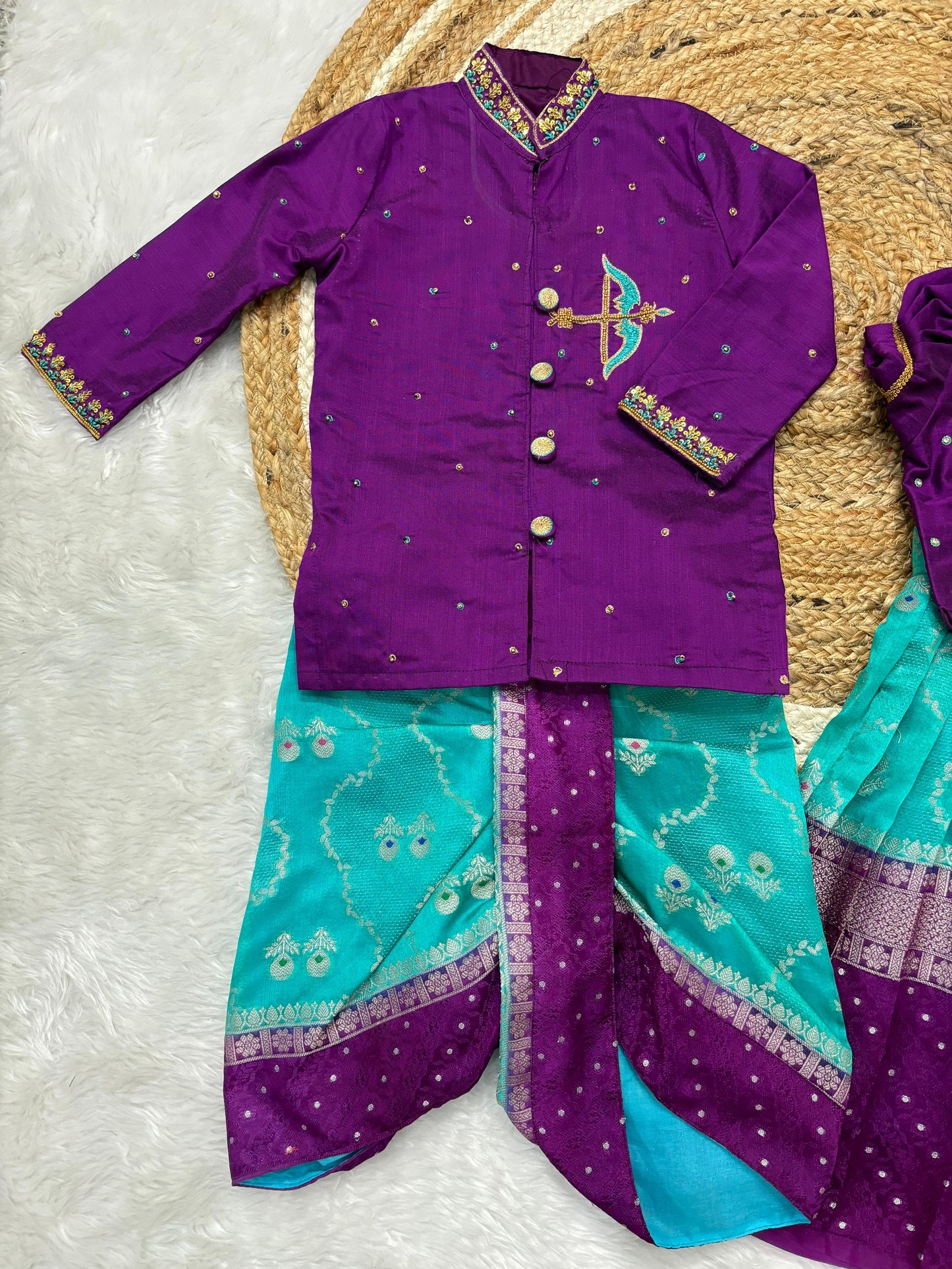 Kids ethnic wear brother and sister