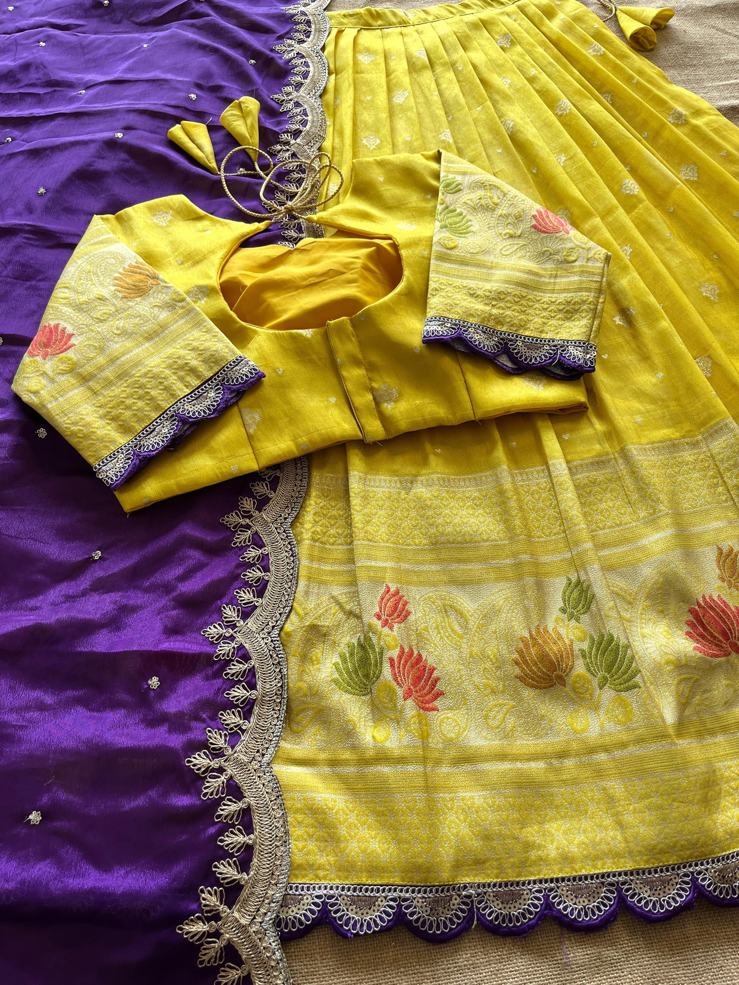 Lehenga Viscose tissue silk stiched Lehenga