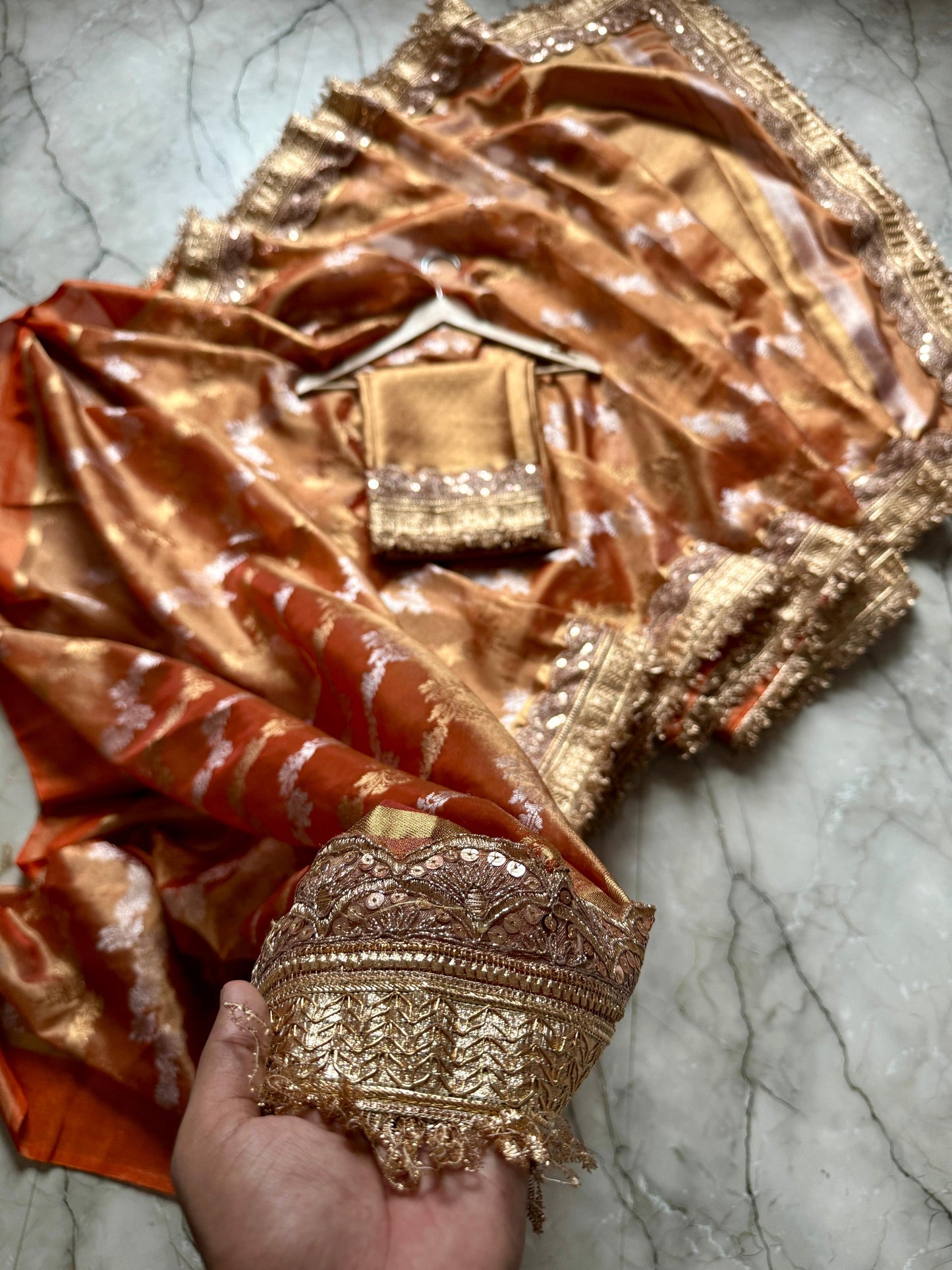 Banarasi Tissue lace luxe saree