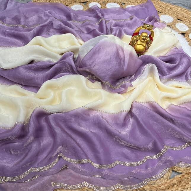 Budget Fancy trending space silk work sarees