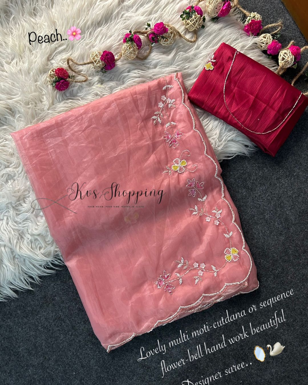 Pastel Crystal Organza Silk Saree Budget saree