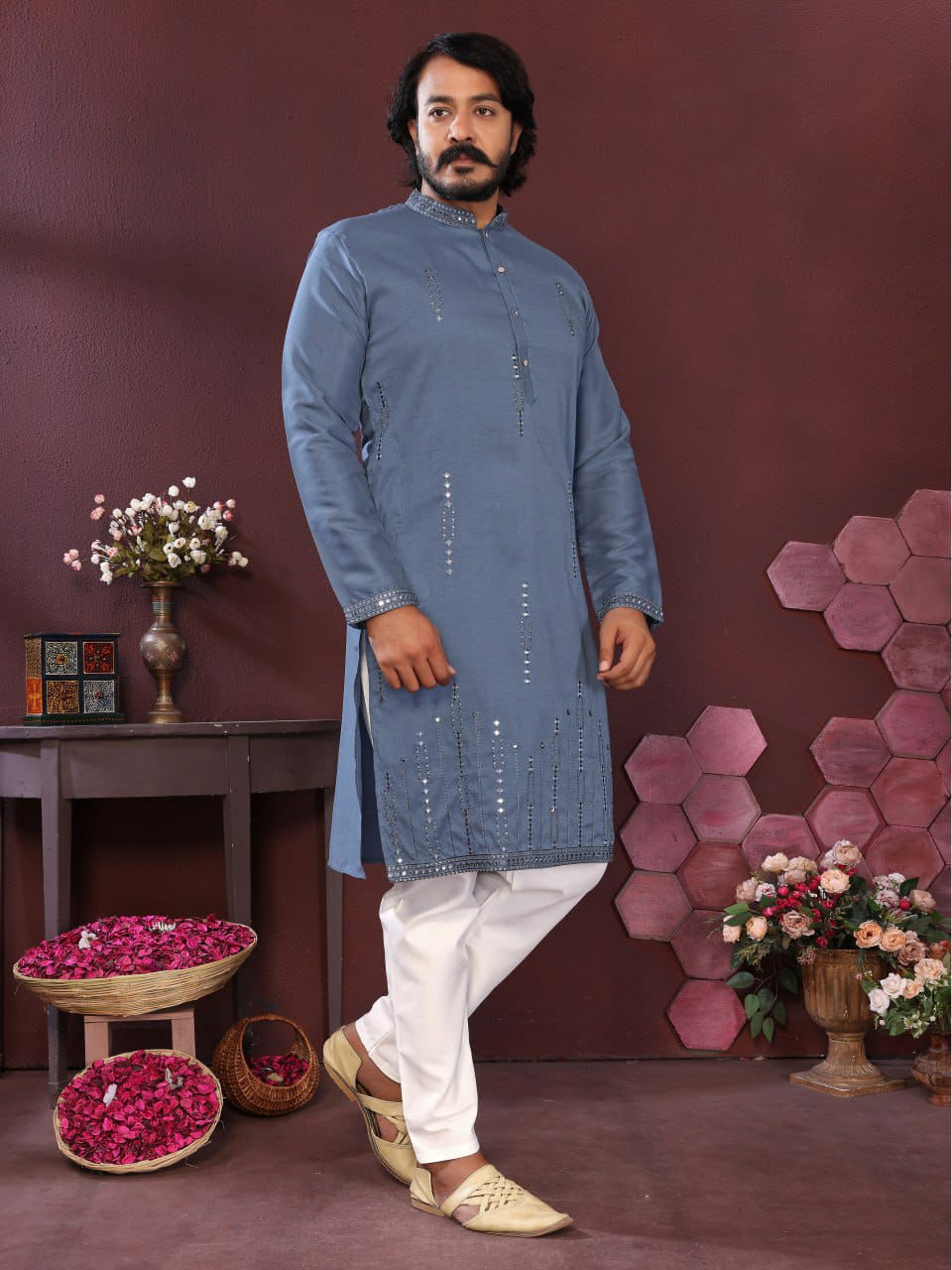 Smart Silk Gents kurta sets
