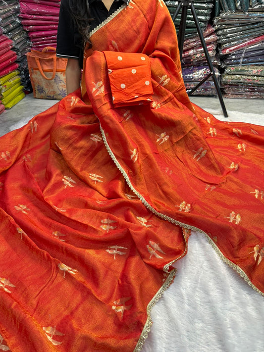 Budget Viscose tissue silk saree
