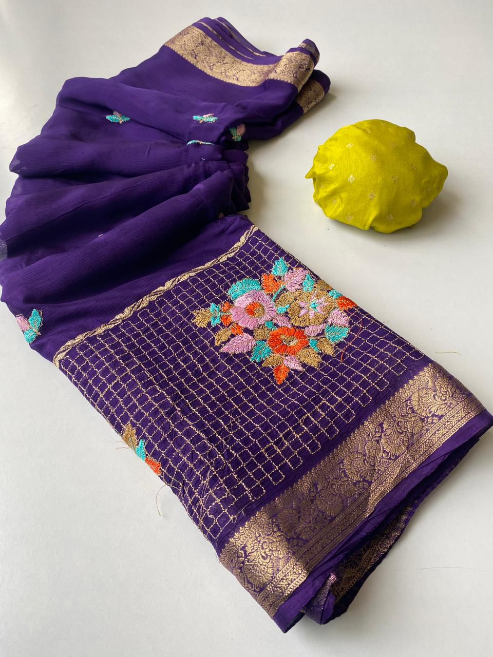 chinon chiffon luxe classic sarees