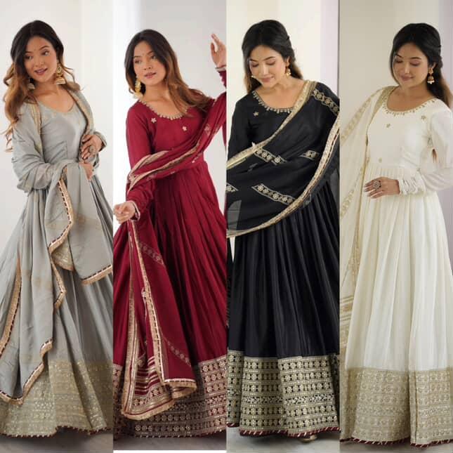 Chinon silk Festival Gowns