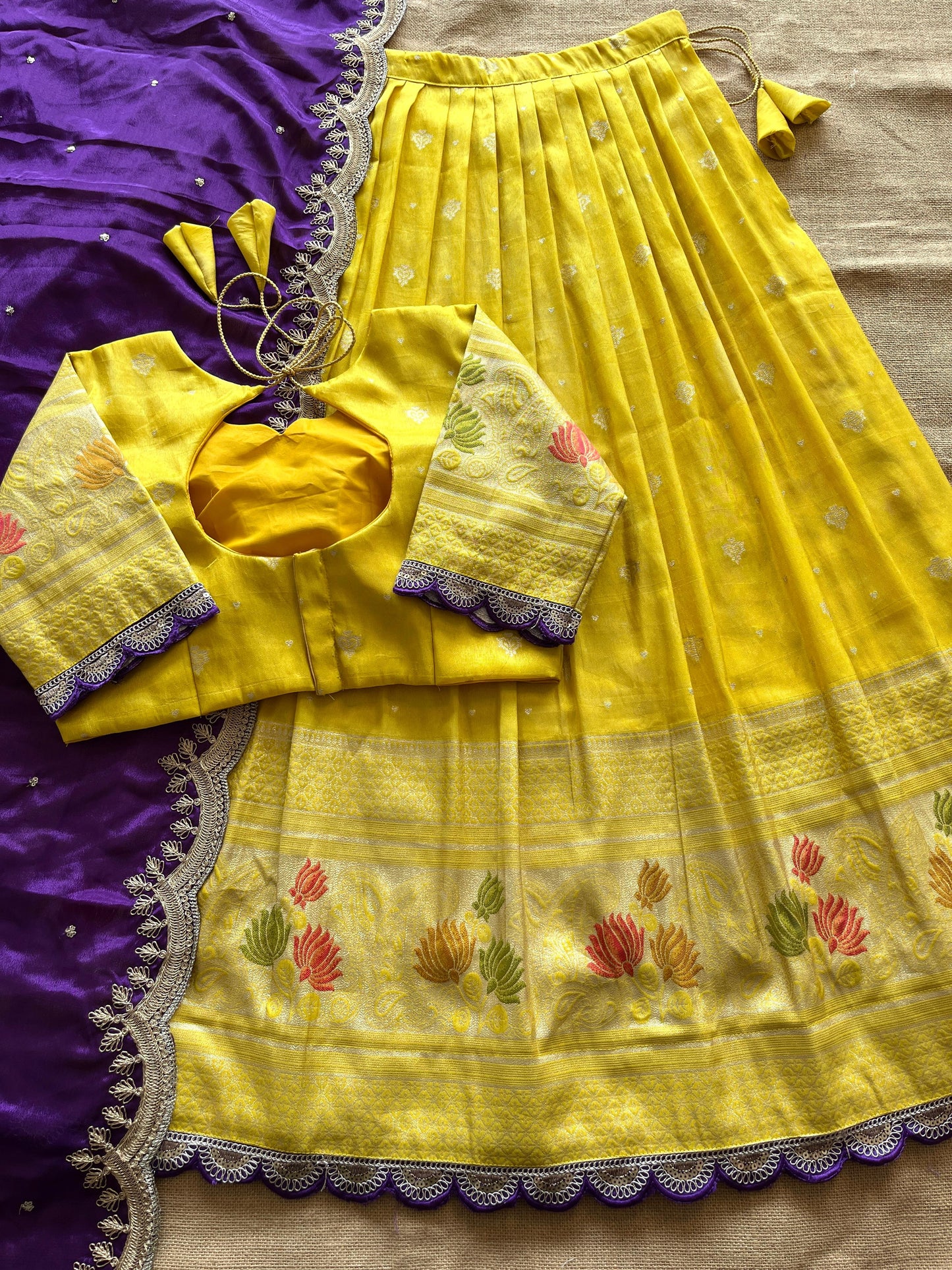 Lehenga Viscose tissue silk stiched Lehenga