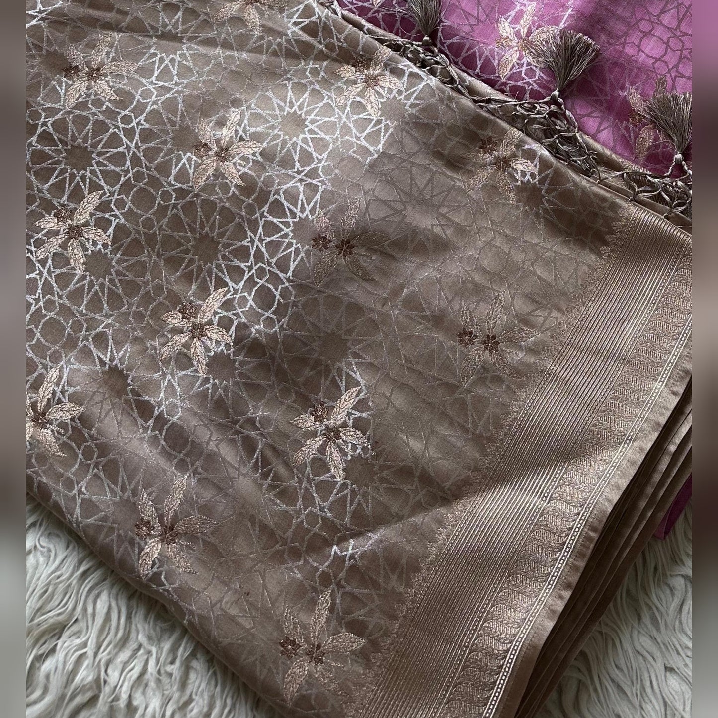 Banarasi mashru silk saree Luxe