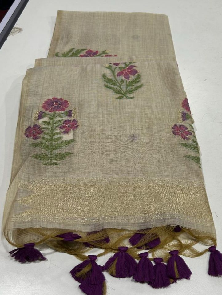 Jamdani Muga Cotton Sraees Classic