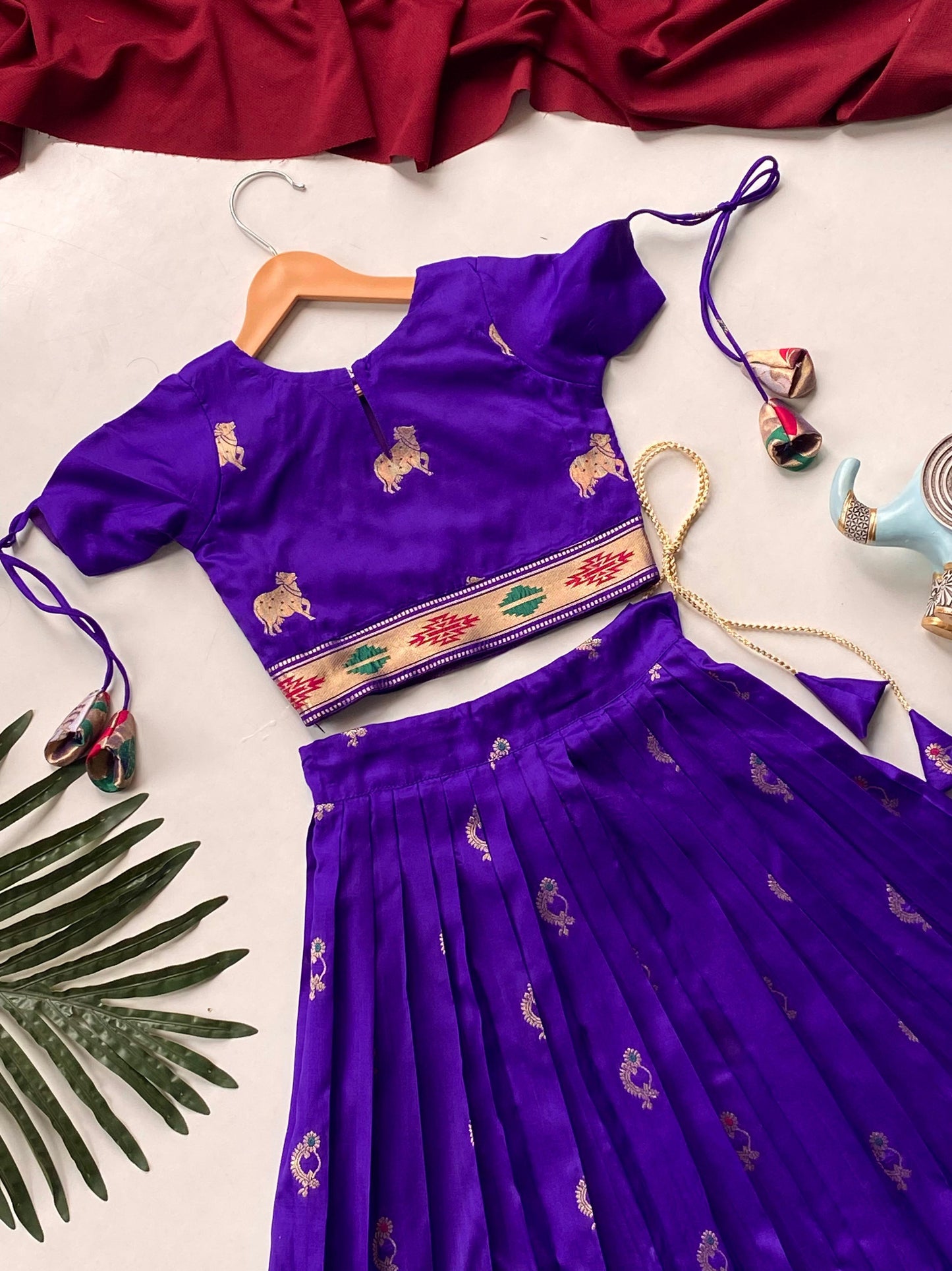 Soft silk with elegant zari gowns