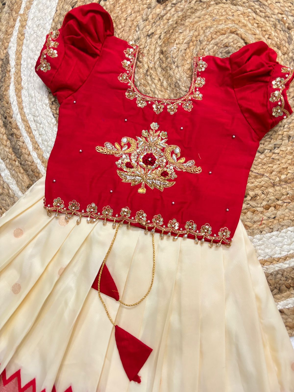 Kids croptop Magam Lehenga model