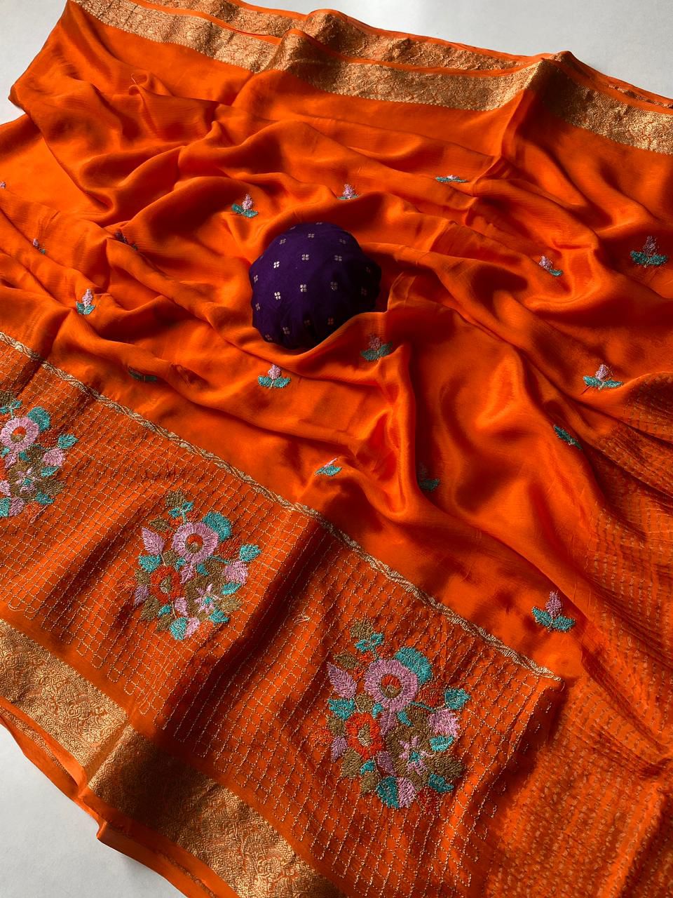 chinon chiffon luxe classic sarees