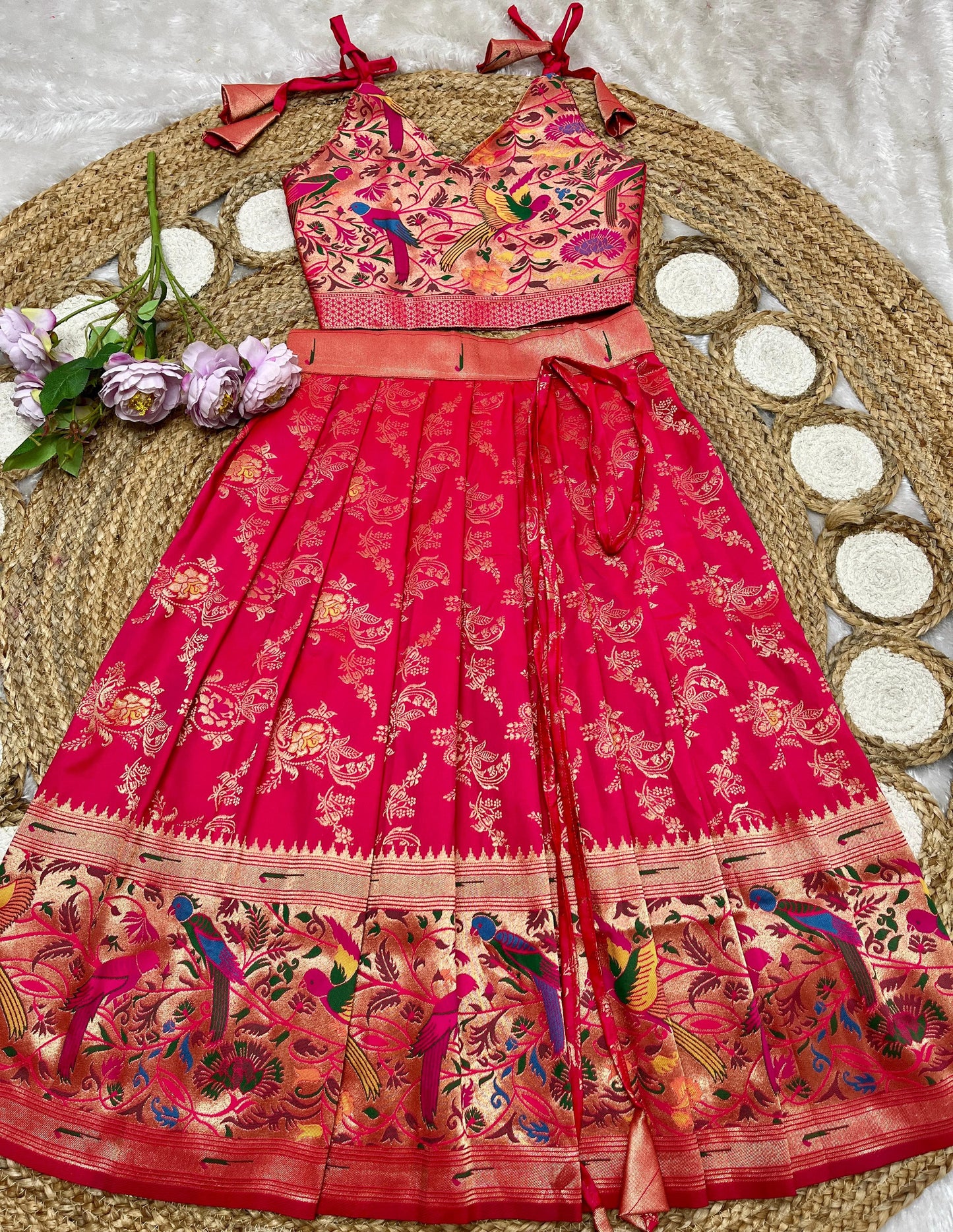 Kids paithani Lehenga sets