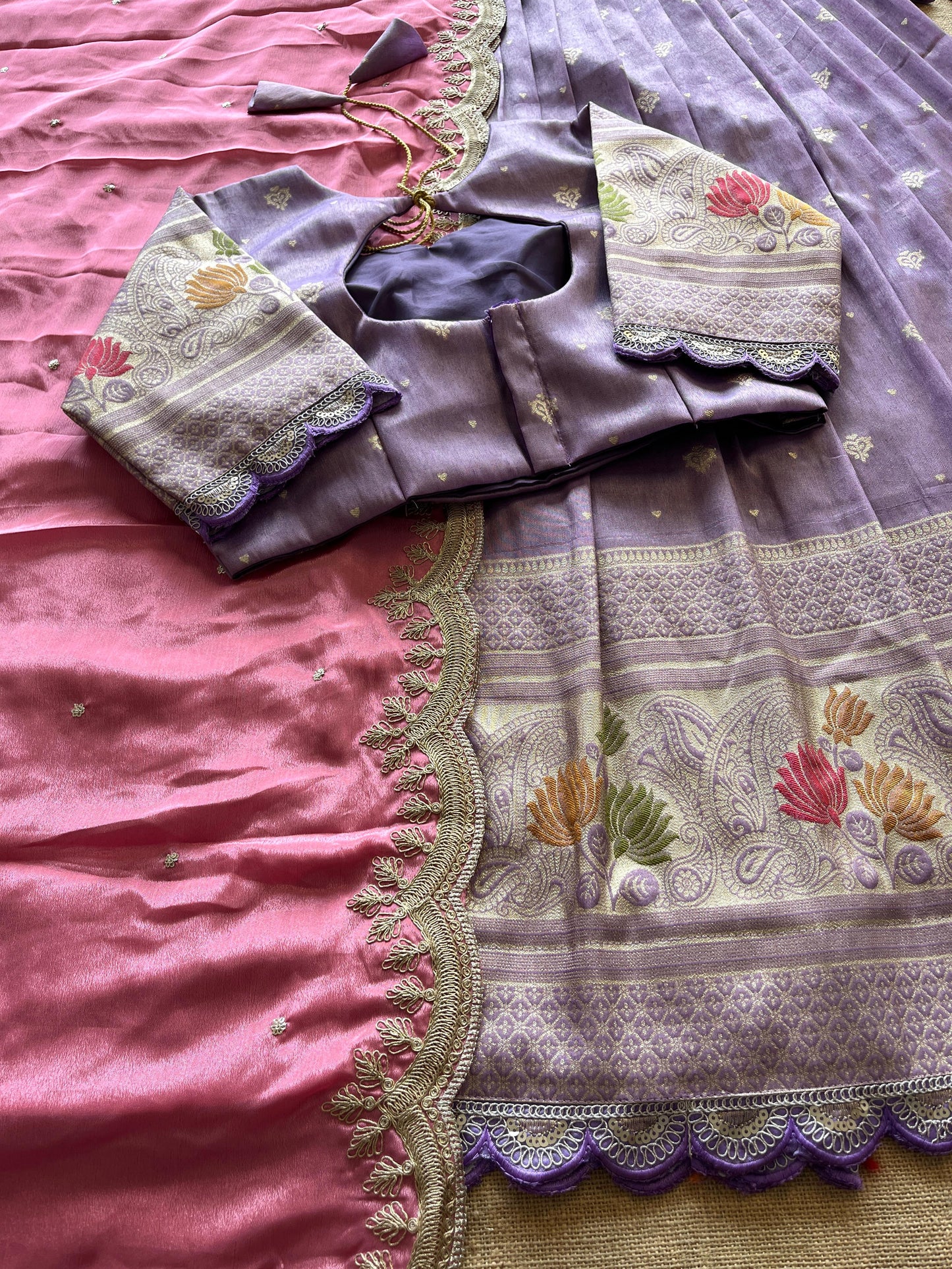 Lehenga Viscose tissue silk stiched Lehenga