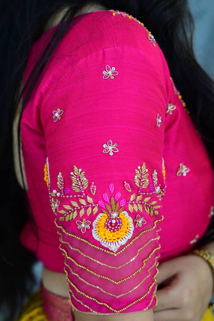 Semi Kanchipattu Zardosi festival Lehangas