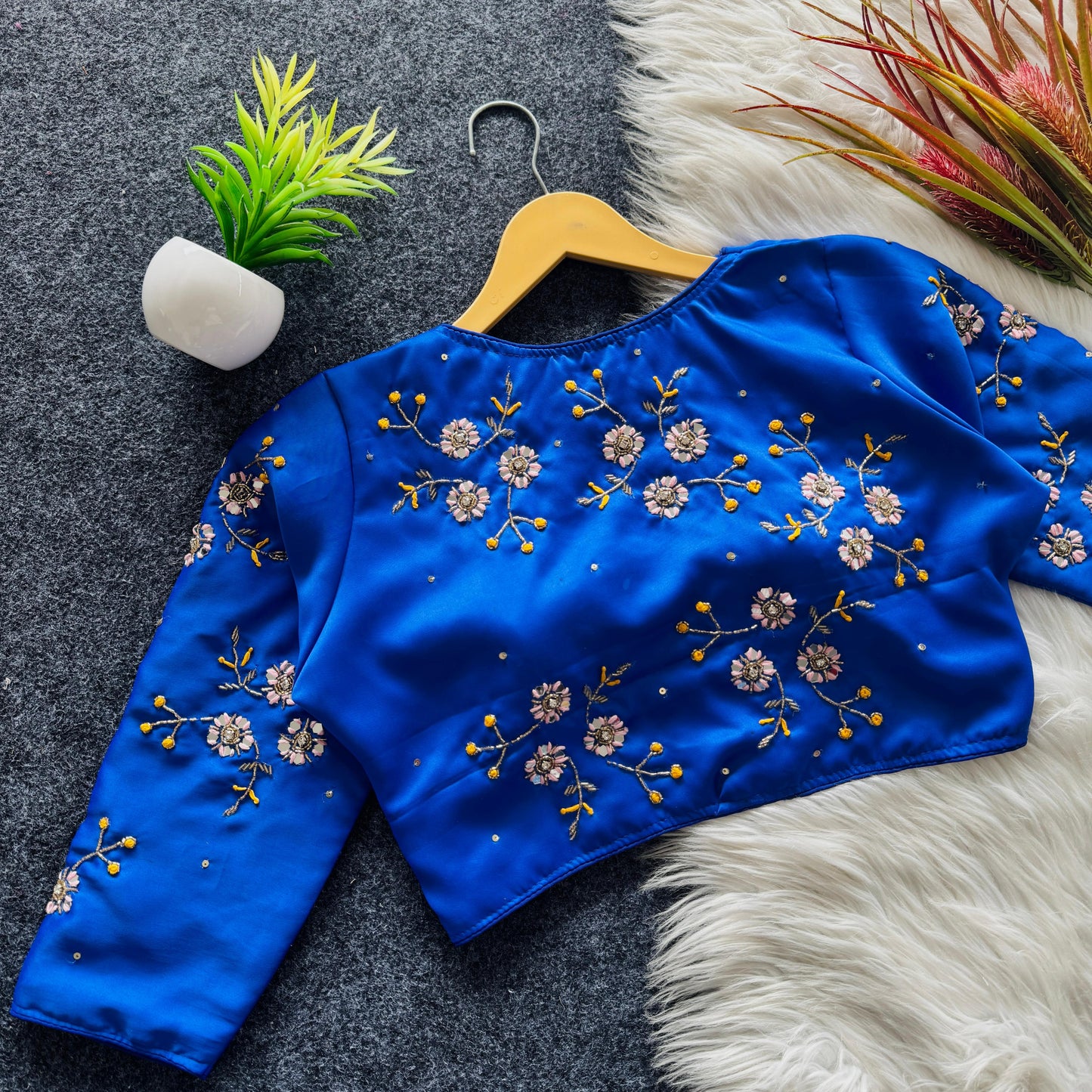 Golden handwork blouse