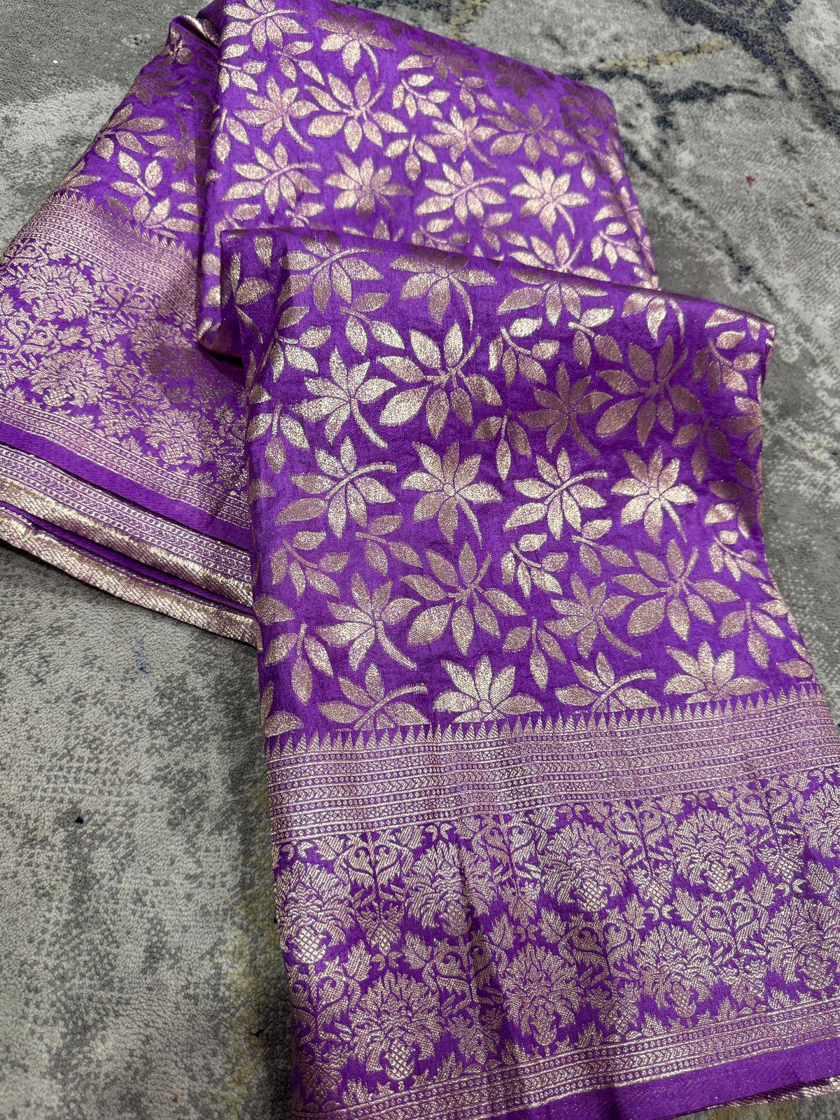 Perfect for special occasions, this stunning saree blends traditional craftsmanship with modern elegance."
