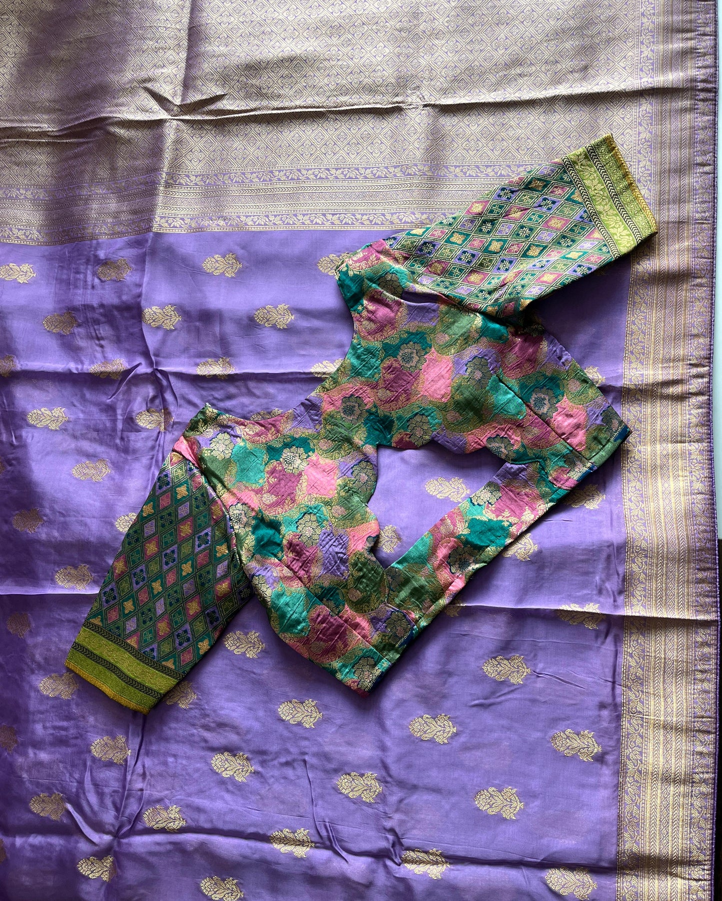 Banarasi Pattu luxe saree with stitched Blouse