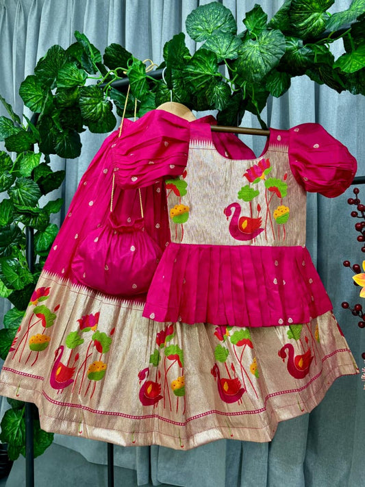 Cute South Indian style Paithani sets ✨