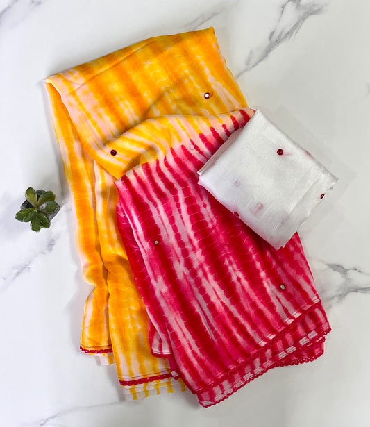 Budget georgette printed sarees