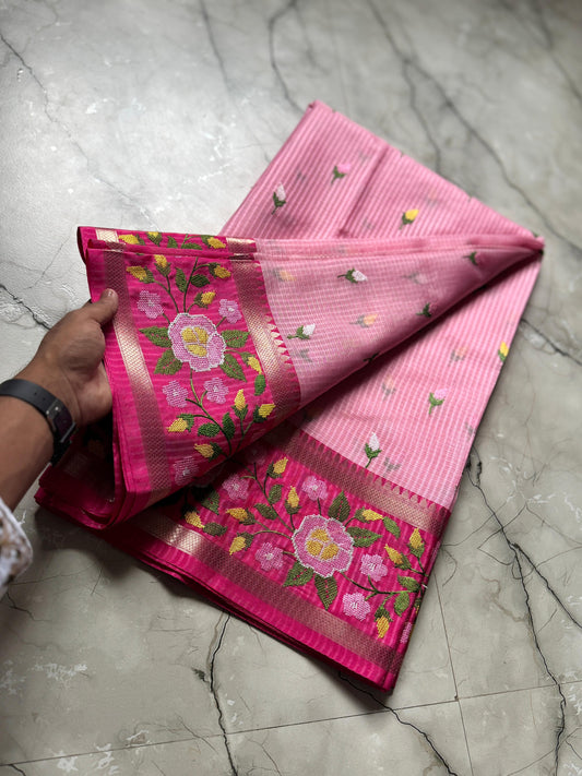 Banarasi Embroidery Fancy saree