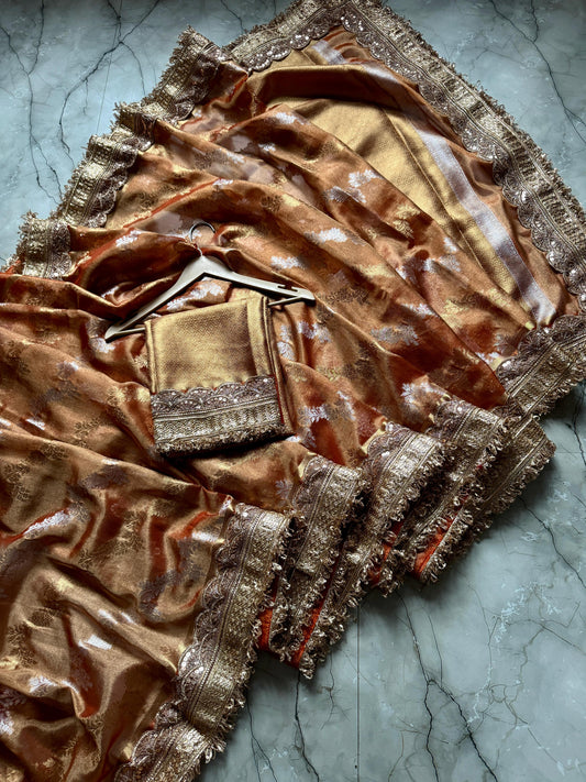 Banarasi Tissue lace Luxe Saree