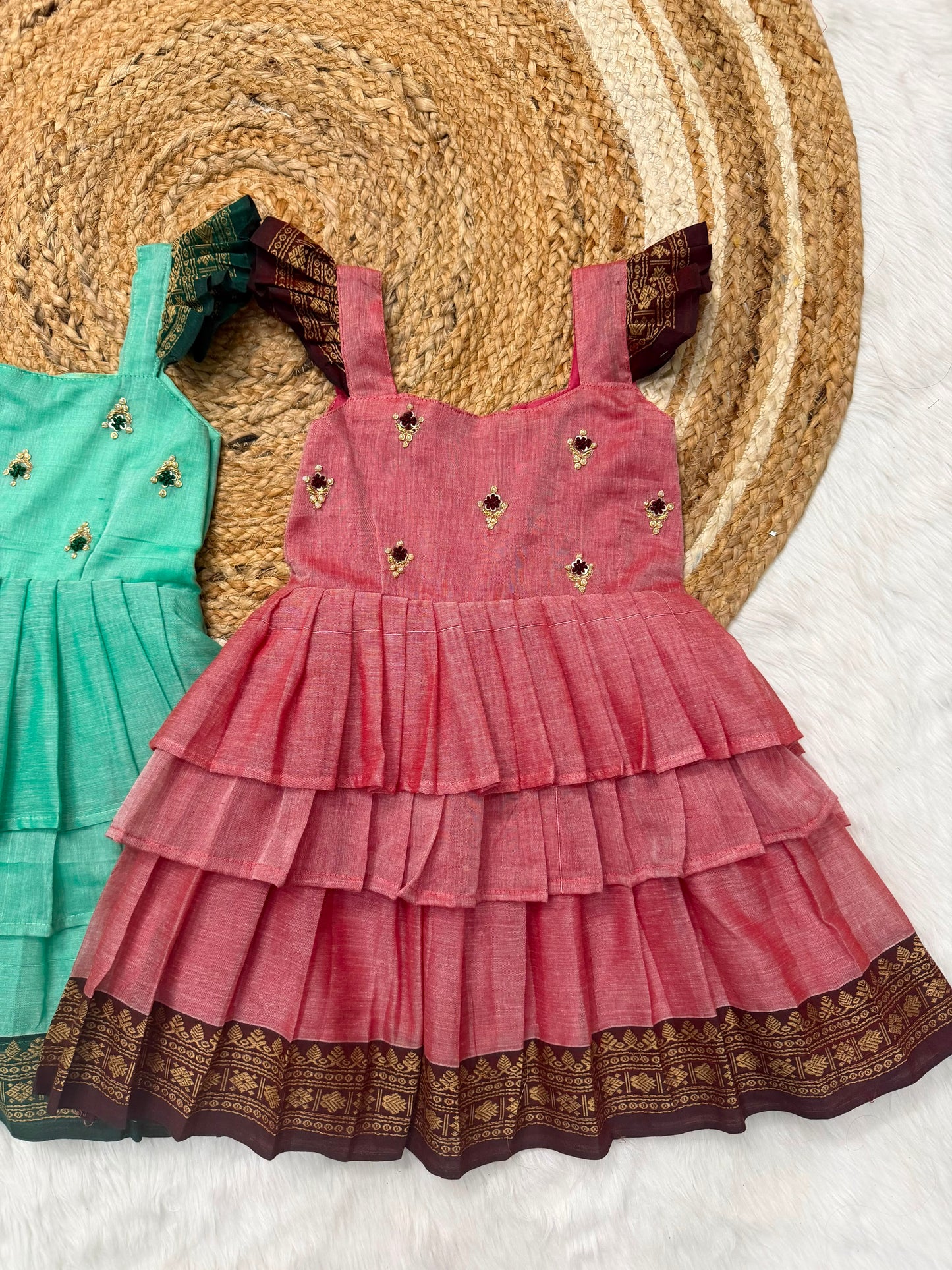 Brother & Sister Premium Maggam Cute sets boys kurta Combo Collection