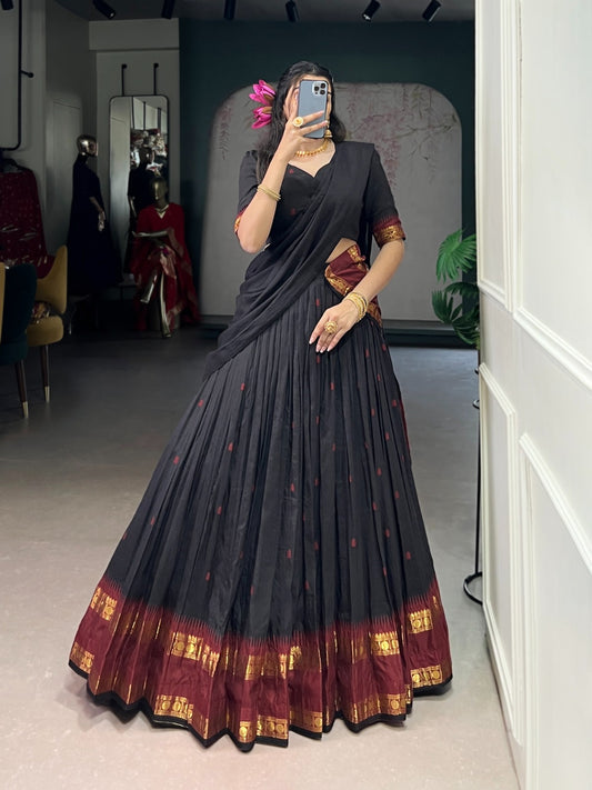 Diwali Pure Chanderi Zari weaving
Unstitched Lehengas