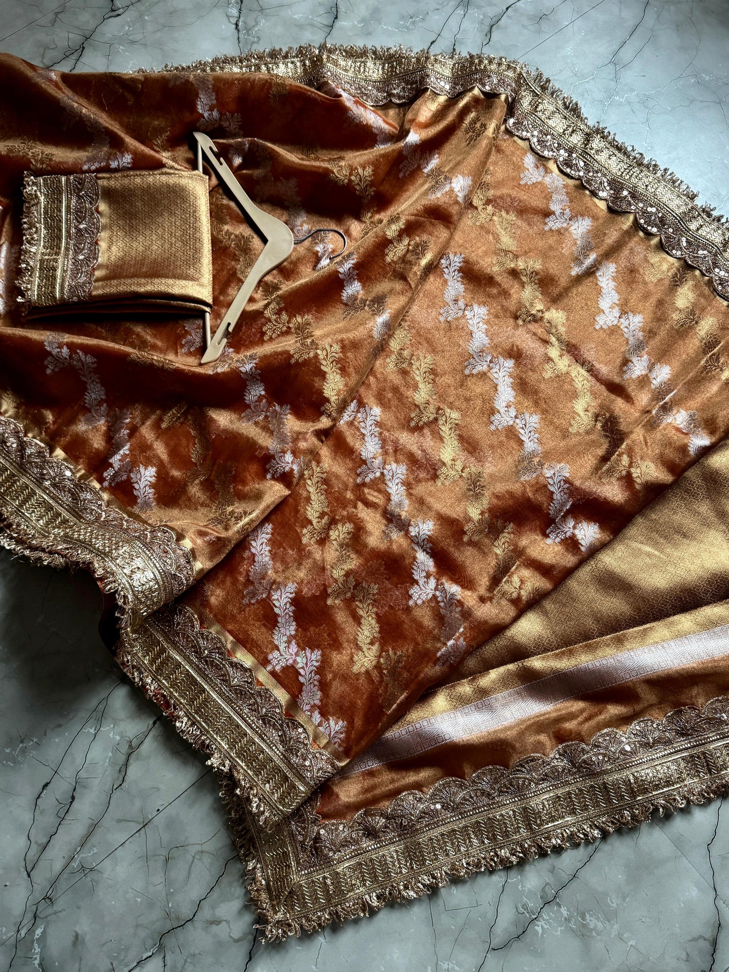 Banarasi Tissue lace luxe saree