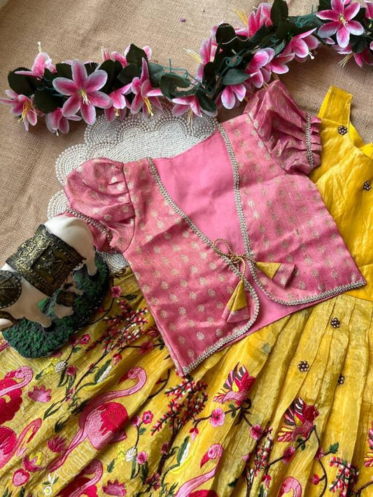 Kids Party wear Gowns with Coat