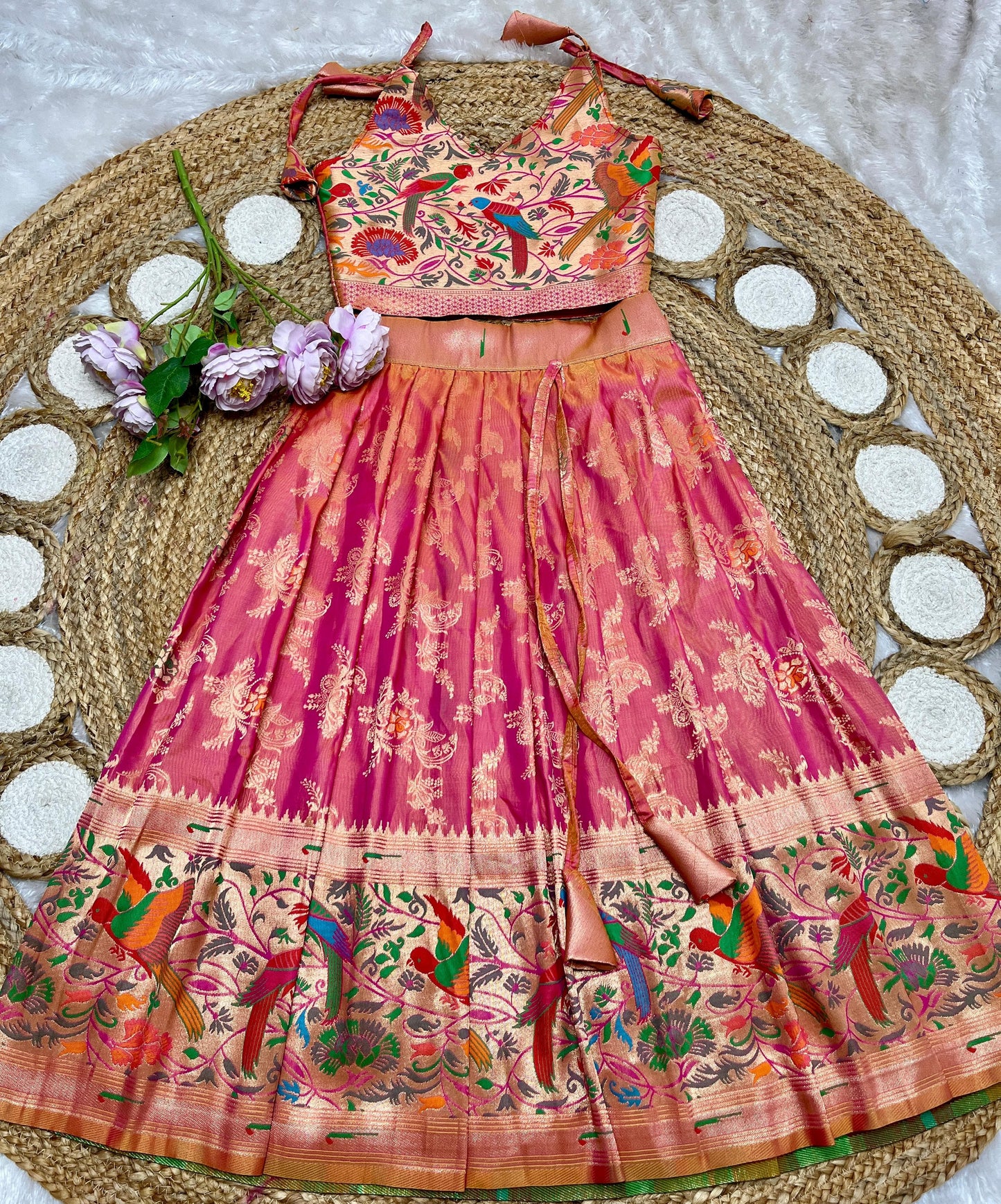 Kids paithani Lehenga sets