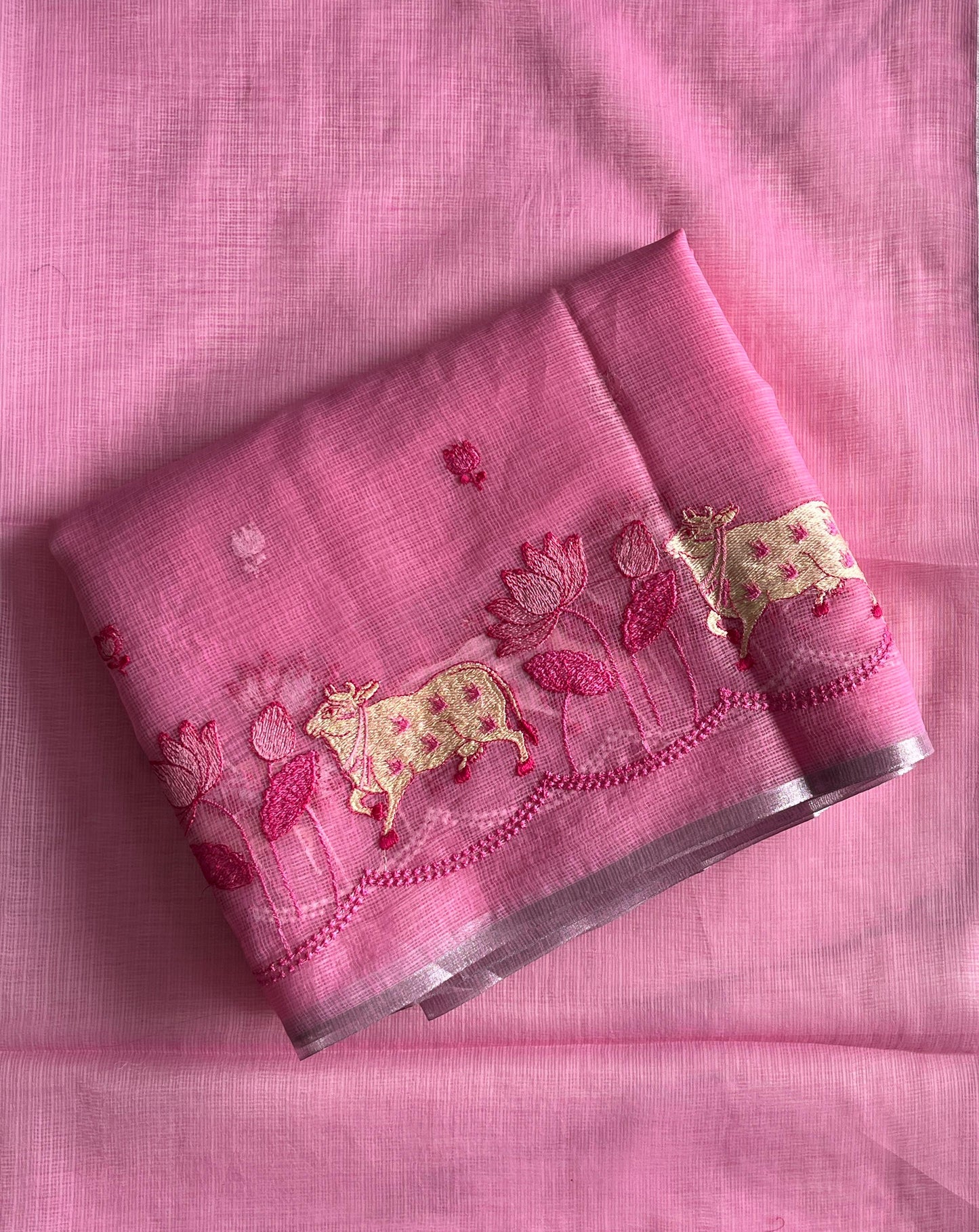 Pichwai Kota Doris With embroidery butties Budget sarees