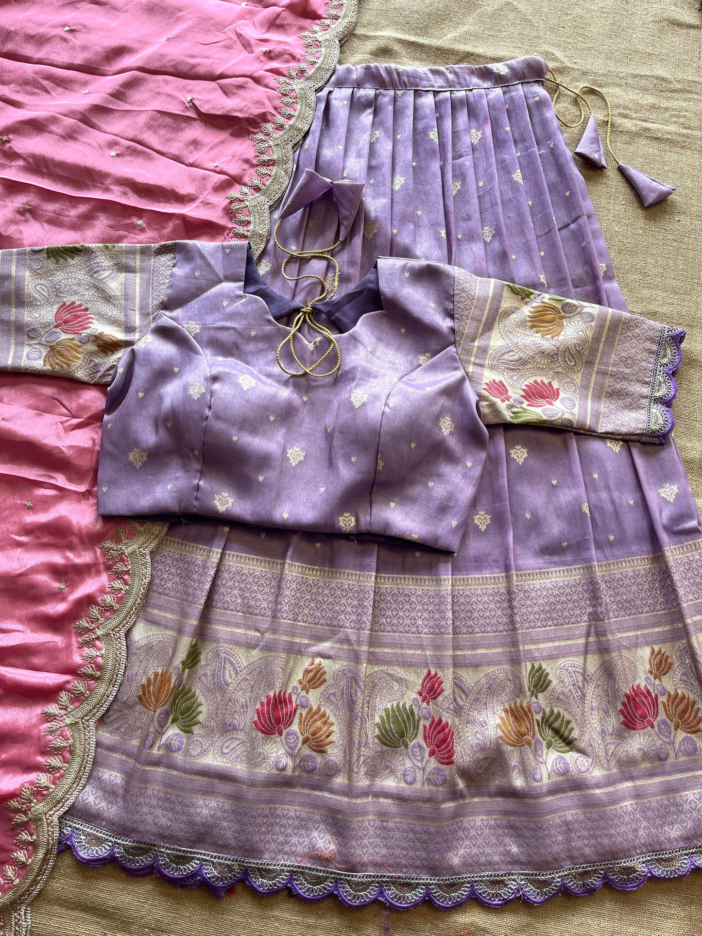 Lehenga Viscose tissue silk stiched Lehenga