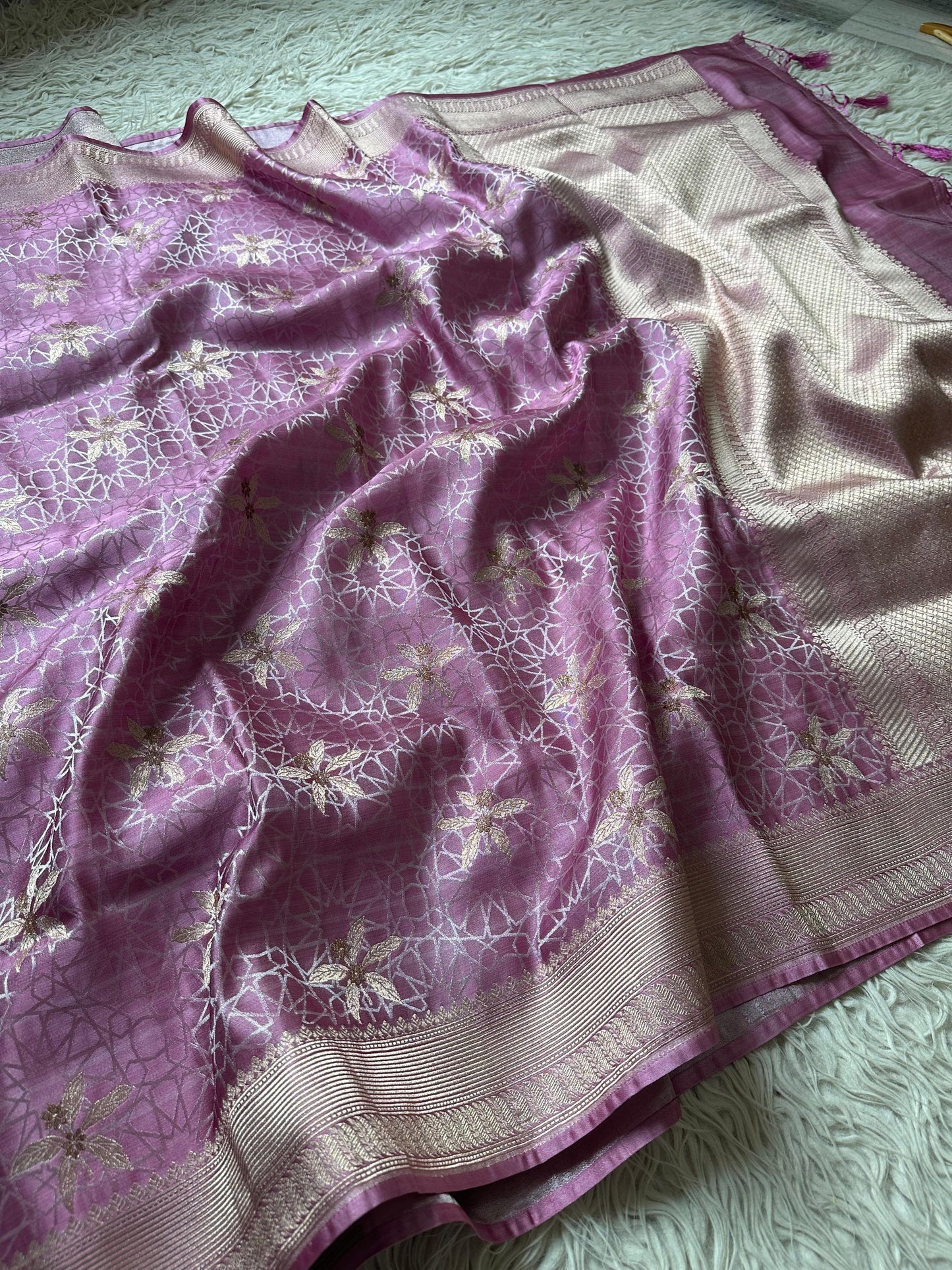 Banarasi mashru silk saree Luxe