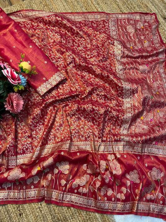 Soft Banarasi Katan tisuue silk classic sarees