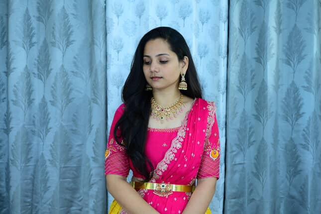 Semi Kanchipattu Zardosi festival Lehangas