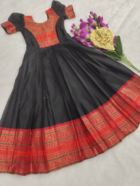 Kids gown full stiched pure cotton