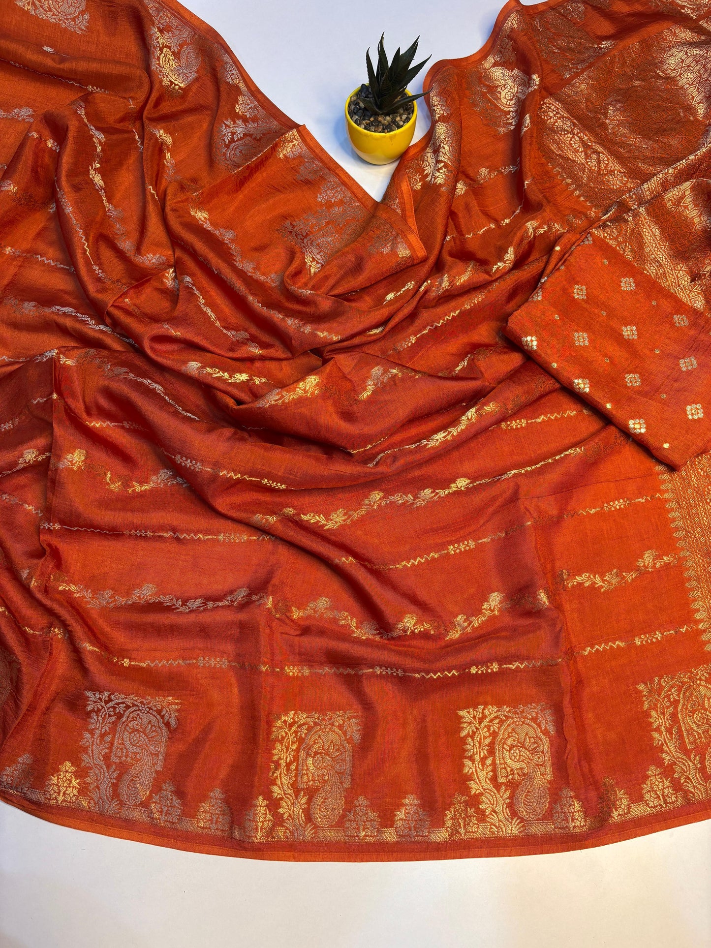Viscose Dola Peacock Fancy Budget saree