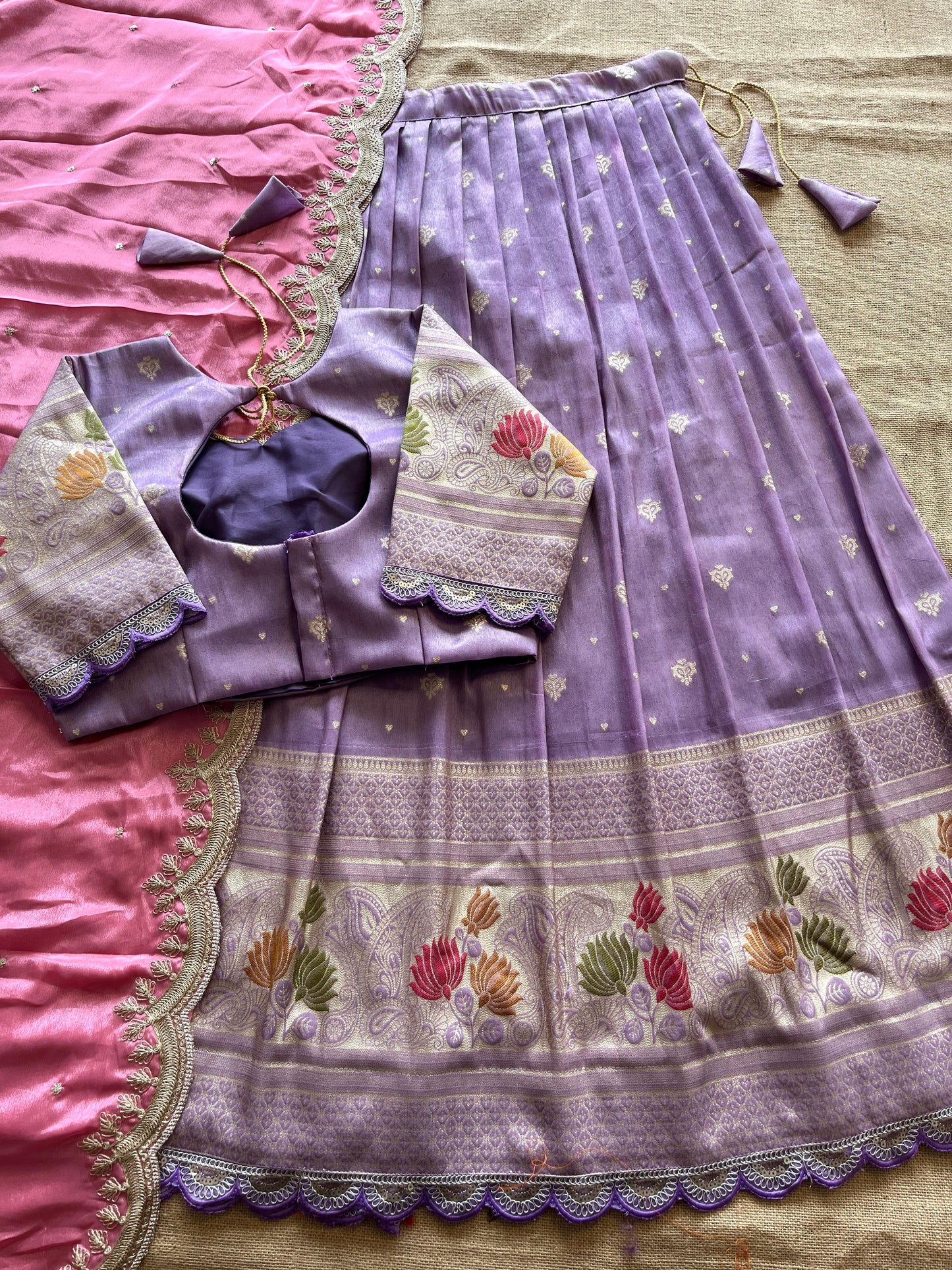 Lehenga Viscose tissue silk stiched Lehenga