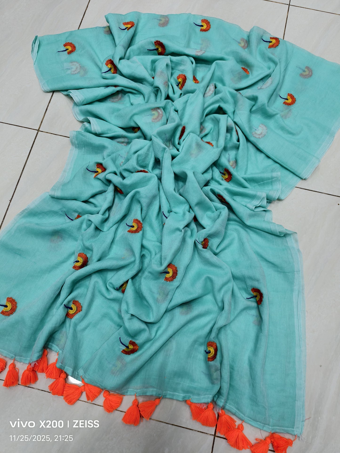 Budget Friendly Mul cotton Handloom Saree