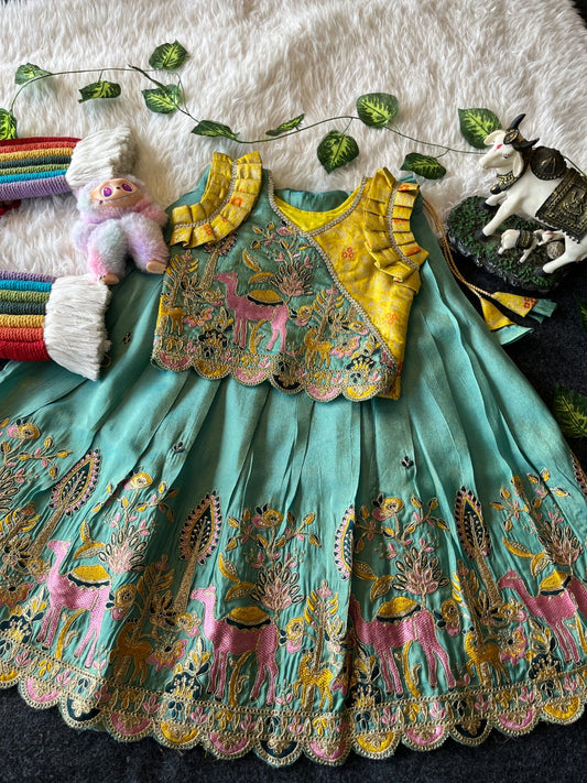 Kids Desginer cute indo western style camline sets