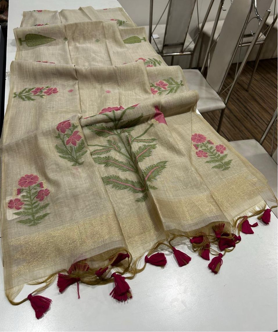Jamdani Muga Cotton Sraees Classic
