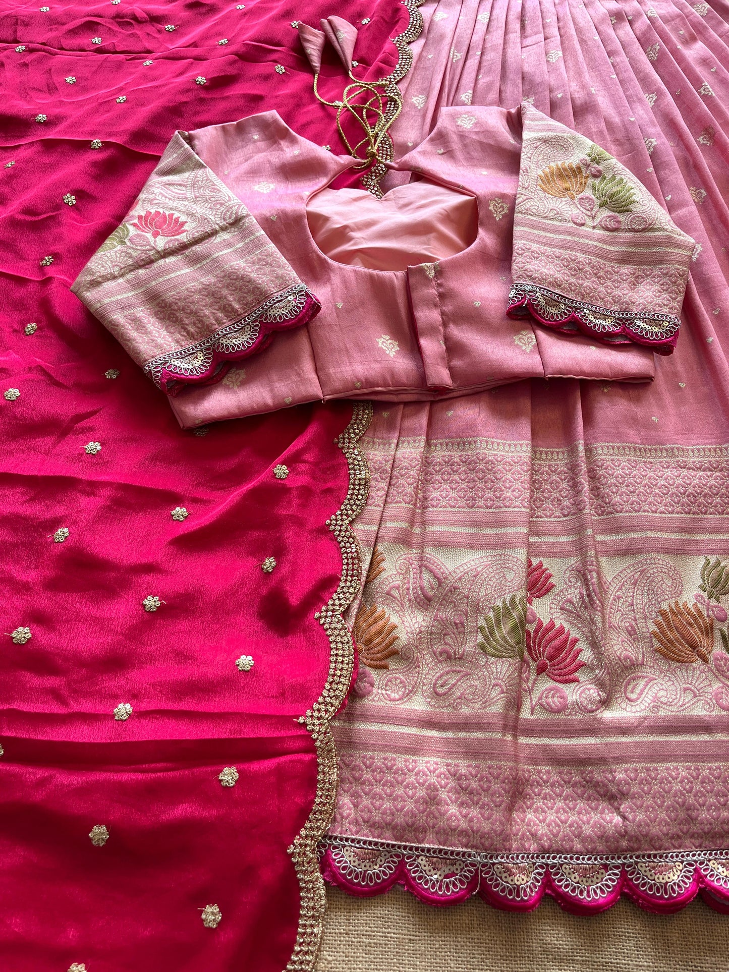 Lehenga Viscose tissue silk stiched Lehenga