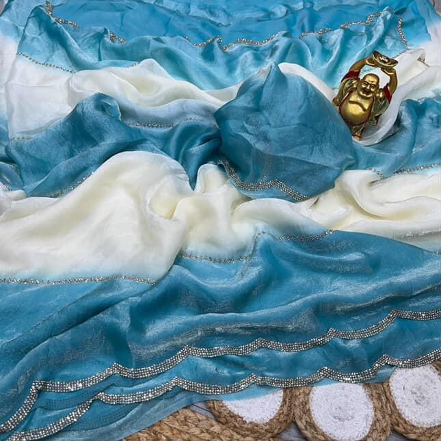 Budget Fancy trending space silk work sarees