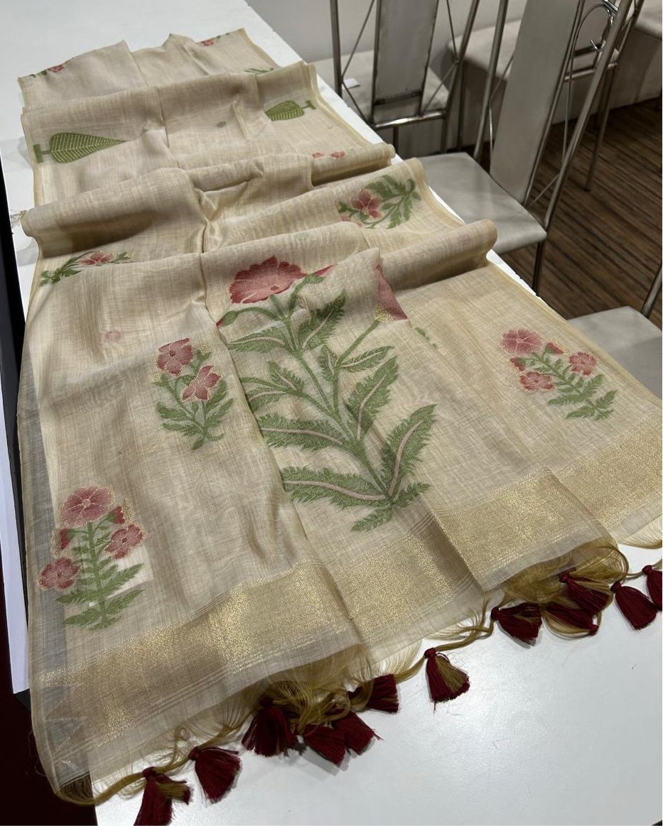 Jamdani Muga Cotton Sraees Classic