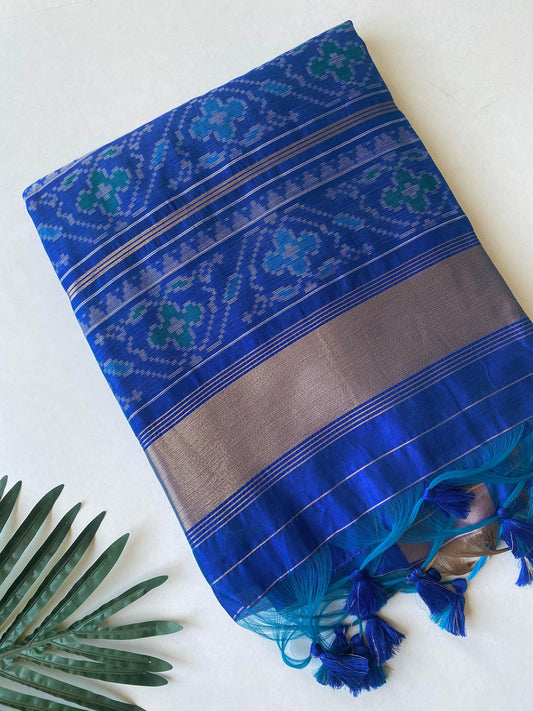 Tussar Patola ikkat budget saree