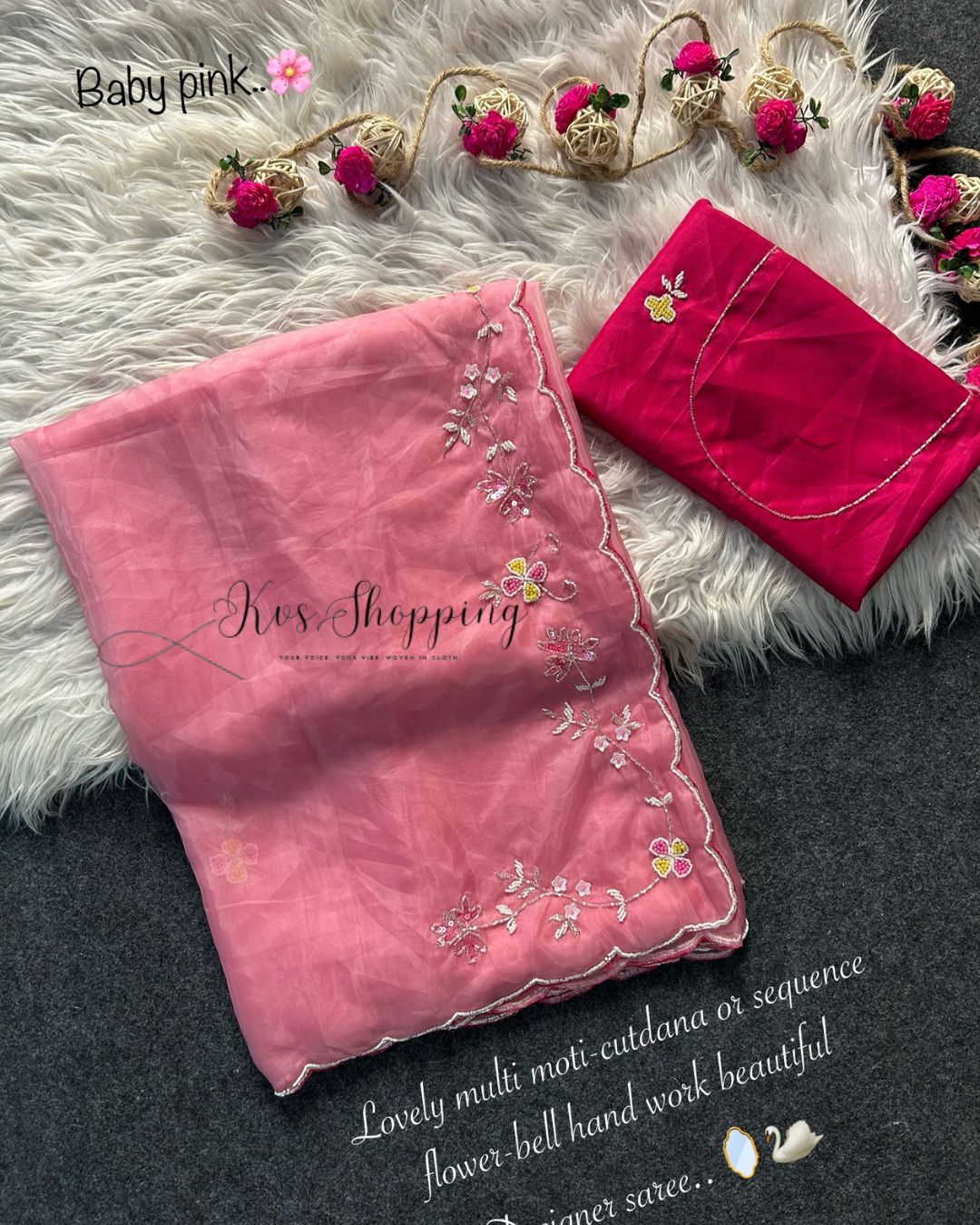 Pastel Crystal Organza Silk Saree Budget saree