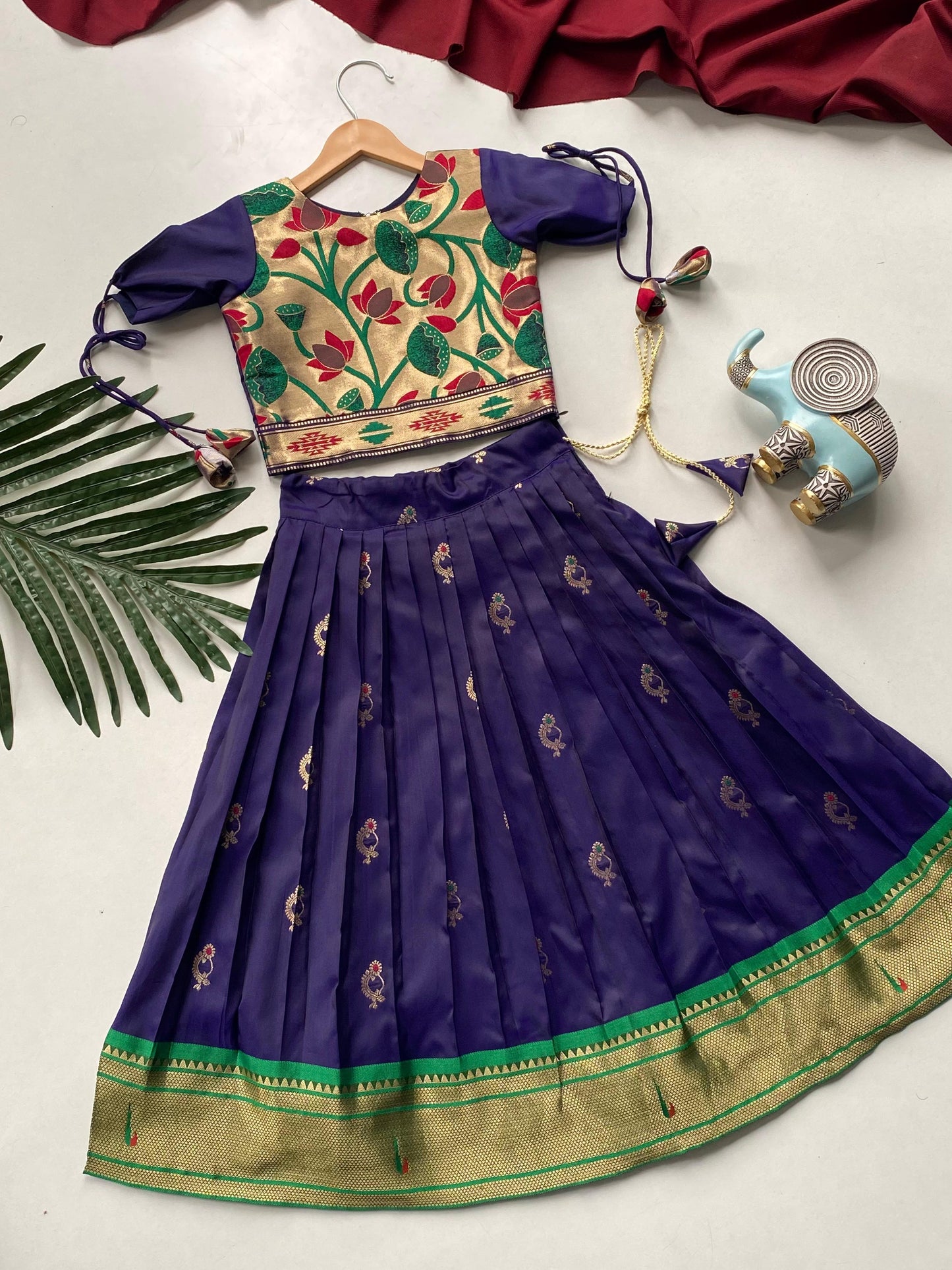 Soft silk with elegant zari gowns