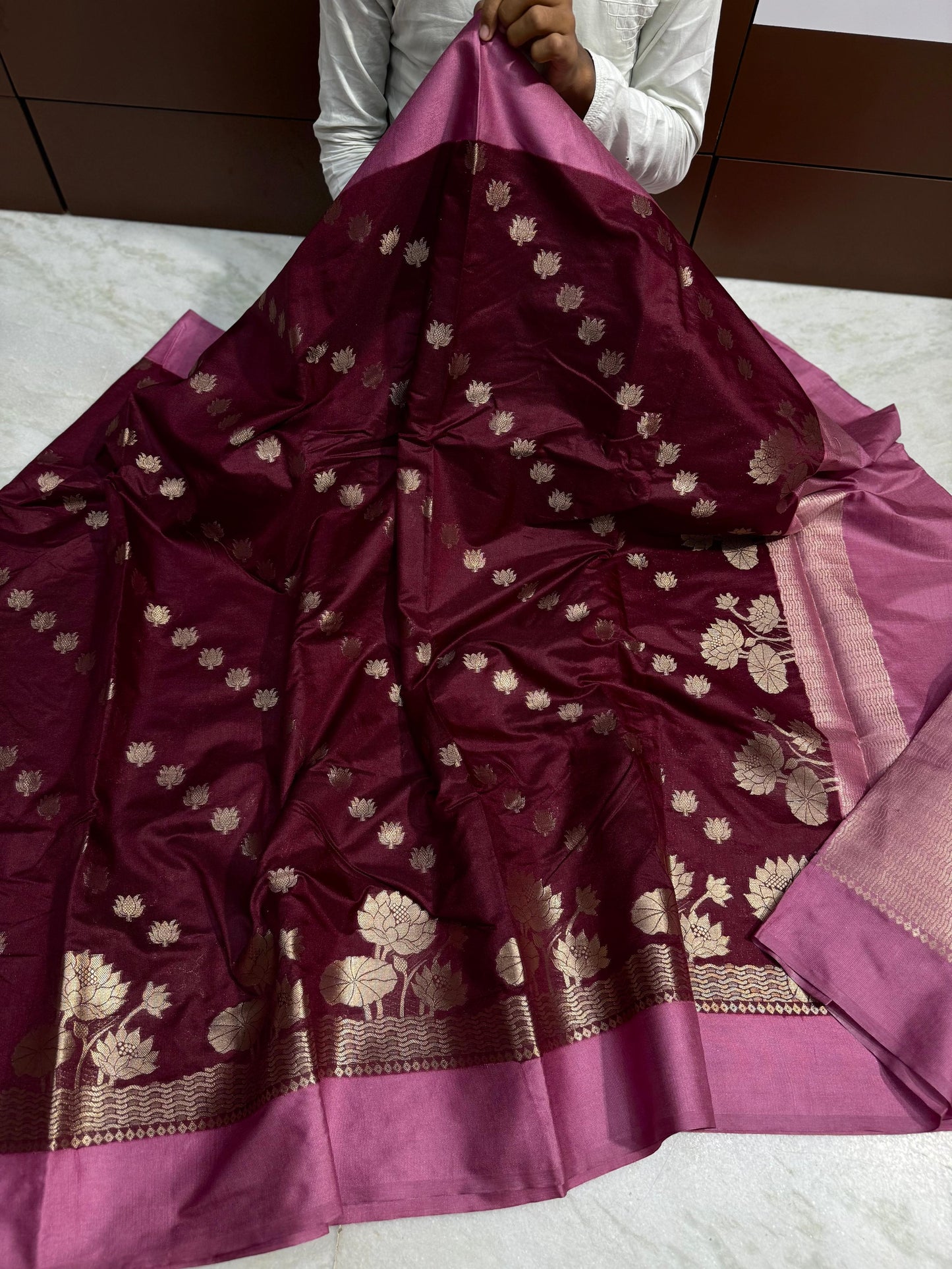 Banarasi Dybl Dupion soft silk budget saree